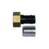 Racor 2 piezas PPSU-inox Cabel press-fitting-roscar H-H