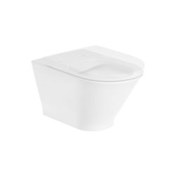 Taza inodoro Roca The Gap Round suspendida con salida horizontal A3460NL000