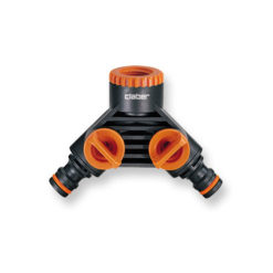 CLABER Conexión toma doble para manguera 3/4"-1/2"